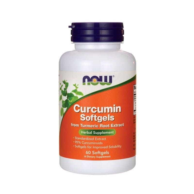 Curcuma longa 95 % kurkuminoider 60 kapslar NOW FOODS