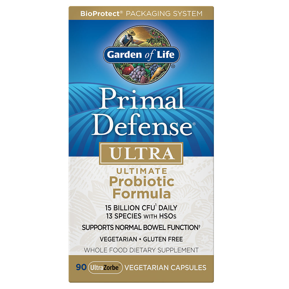 Primal Defense Ultra Probiotische Formel 90 แคปซูล GARDEN OF LIFE