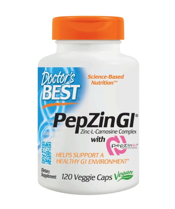 Pepzin gl Zink und Lcarosin 120 Kapseln DOCTOR'S BEST