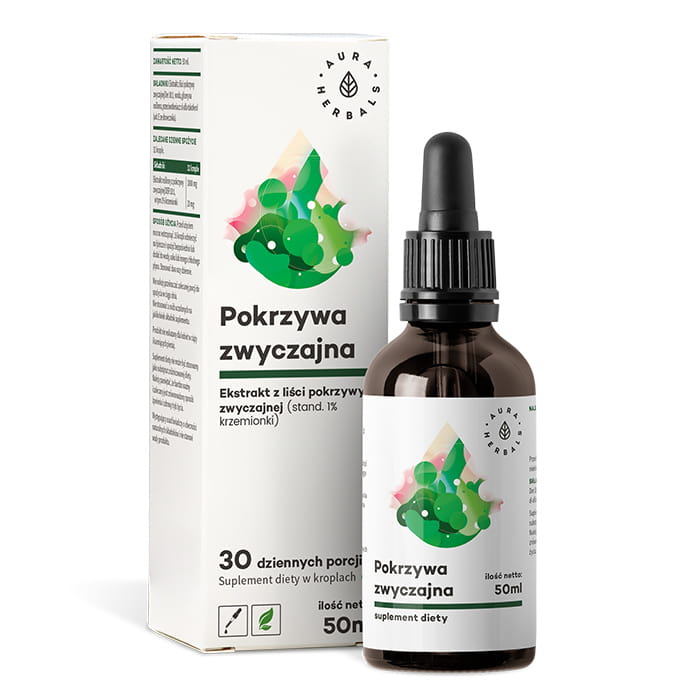 Extrakt z kopřivy 10:1 1000 MG 50 ml AURA HERBALS