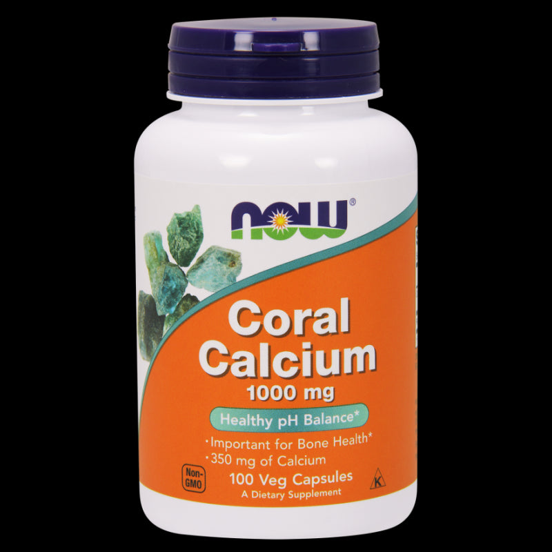 Calcio di corallo Polvere di corallo 1000 MG 100 Capsule NOW FOODS