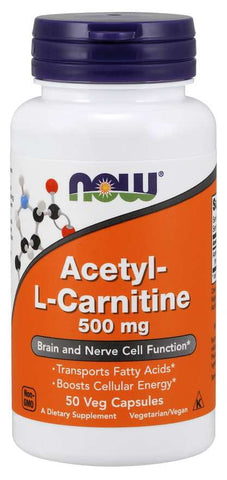 Acetyl Lcarnitine hci 500 MG 50 Kapseln NOW FOODS