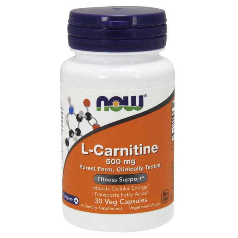 L-karnitin Carnipure 500 mg 30 kapszula NOW FOODS