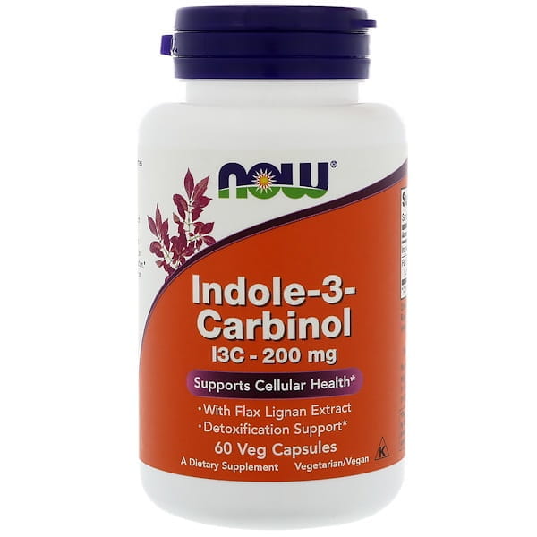 Indolo3carbinol i3c 200 MG 60 capsules NOW FOODS