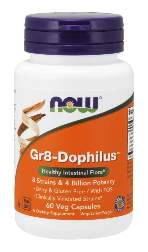 Gr8dophilus Probiotikum 60 kapslar NOW FOODS