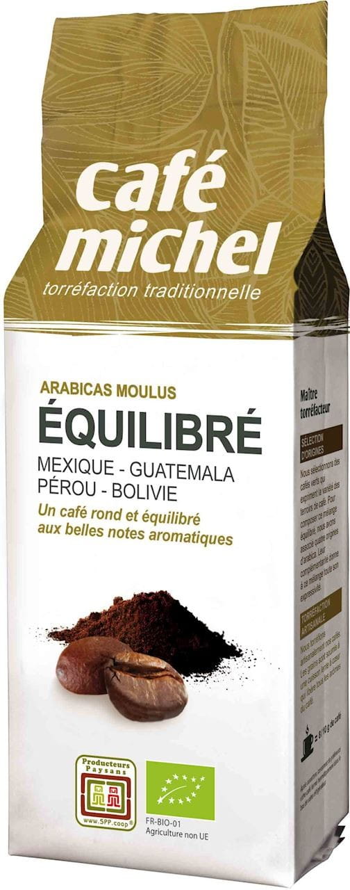 Cà phê Arabica xay Premium Equilibre Thương mại Công bằng Hữu cơ 250 g - CAFE MICHEL