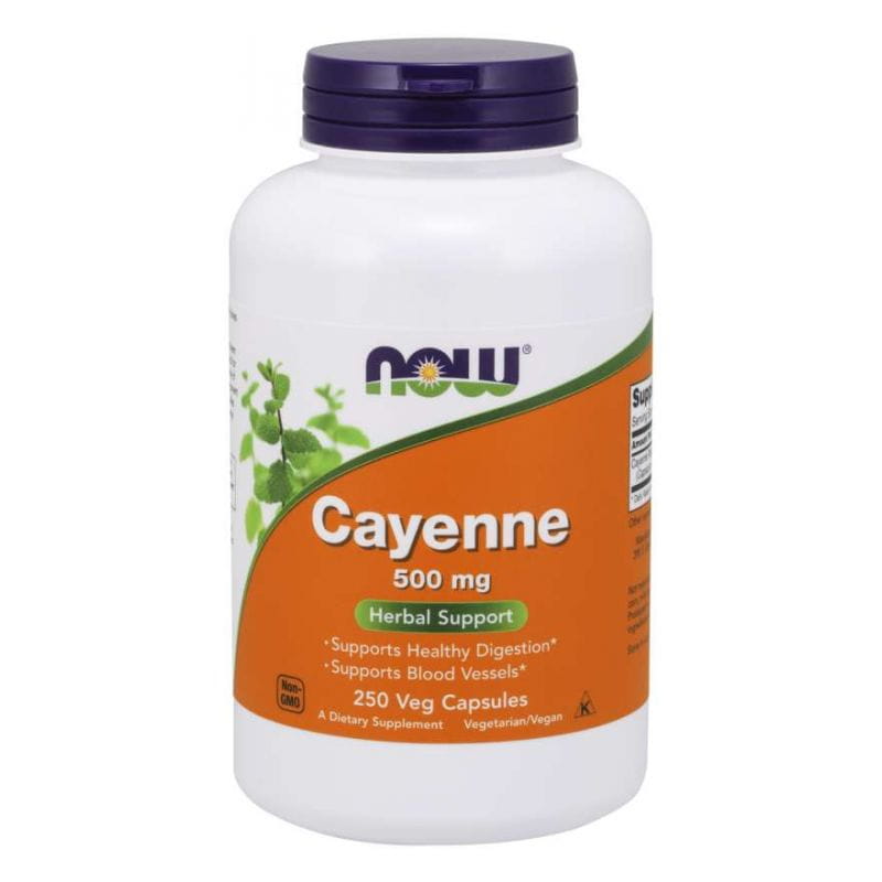 Cayenne bors Cayenne bors 500 MG 250 kapszula NOW FOODS