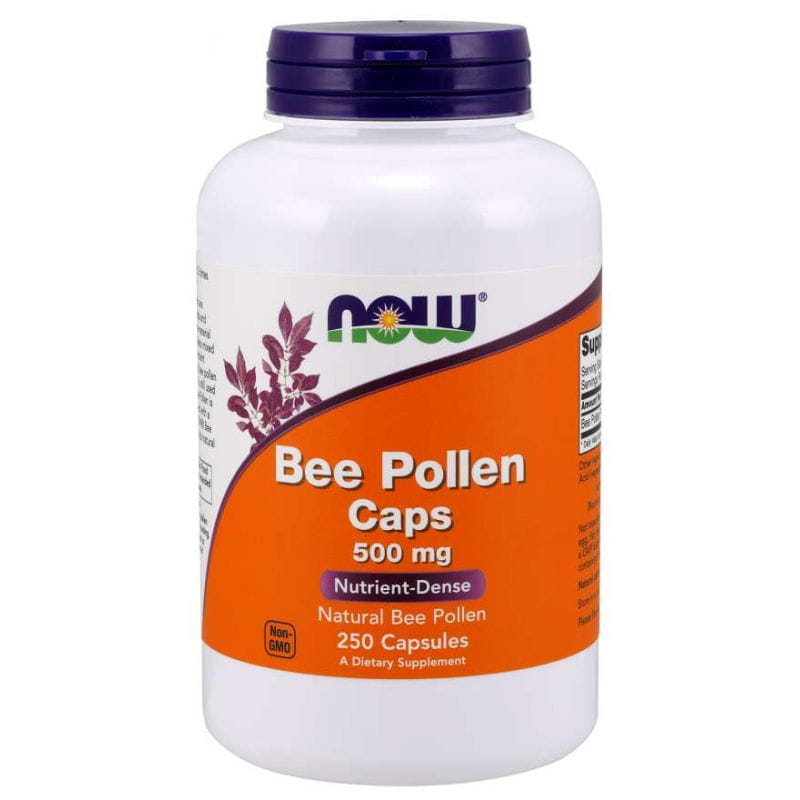 เกสรดอกไม้ผึ้ง Bienenpollen 500 มก. 250 แคปซูล NOW FOODS