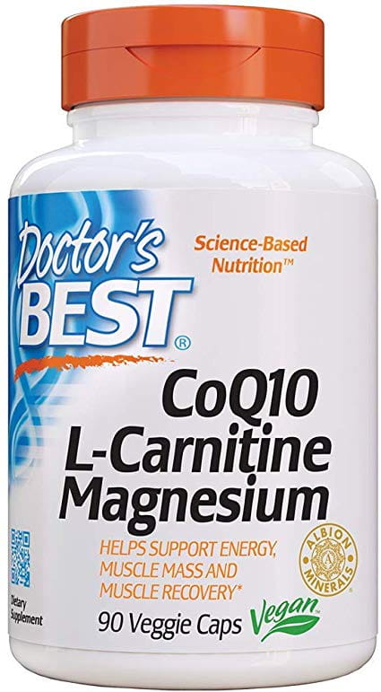 Coenzima Q10, L-carnitina e magnésio 90 cápsulas de DOCTOR'S BEST