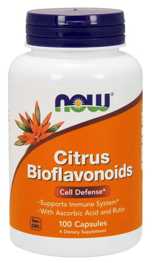 Citrus-bioflavonoidok, C-vitamin és rutin 100 kapszula NOW FOODS