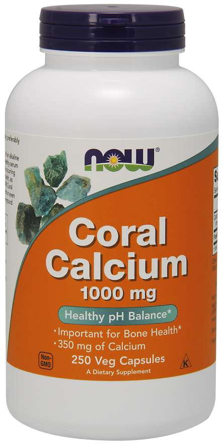 Coral Calcium Coral Lime 1000 MG 250 Capsules NOW FOODS