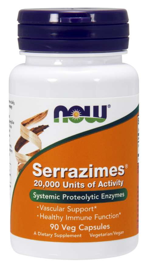 Serrazimes 90 kapszula NOW FOODS