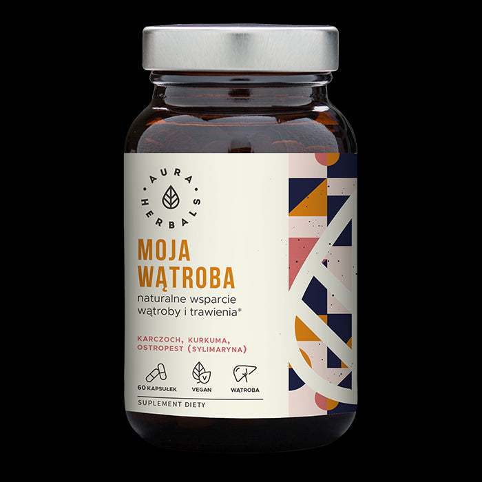 मेरी लीवर: आटिचोक और मिल्क थीस्ल और हल्दी 60 कैप्सूल AURA HERBALS