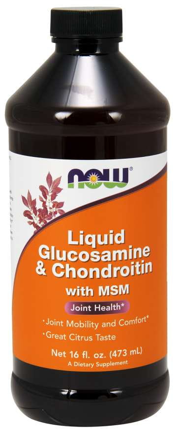 Glucosamine Chondroitin and MSM 473 ml NOW FOODS