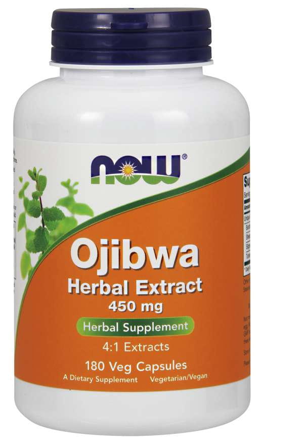 Ojibwa 450 MG Extrakt 4:1 180 kapslí NOW FOODS