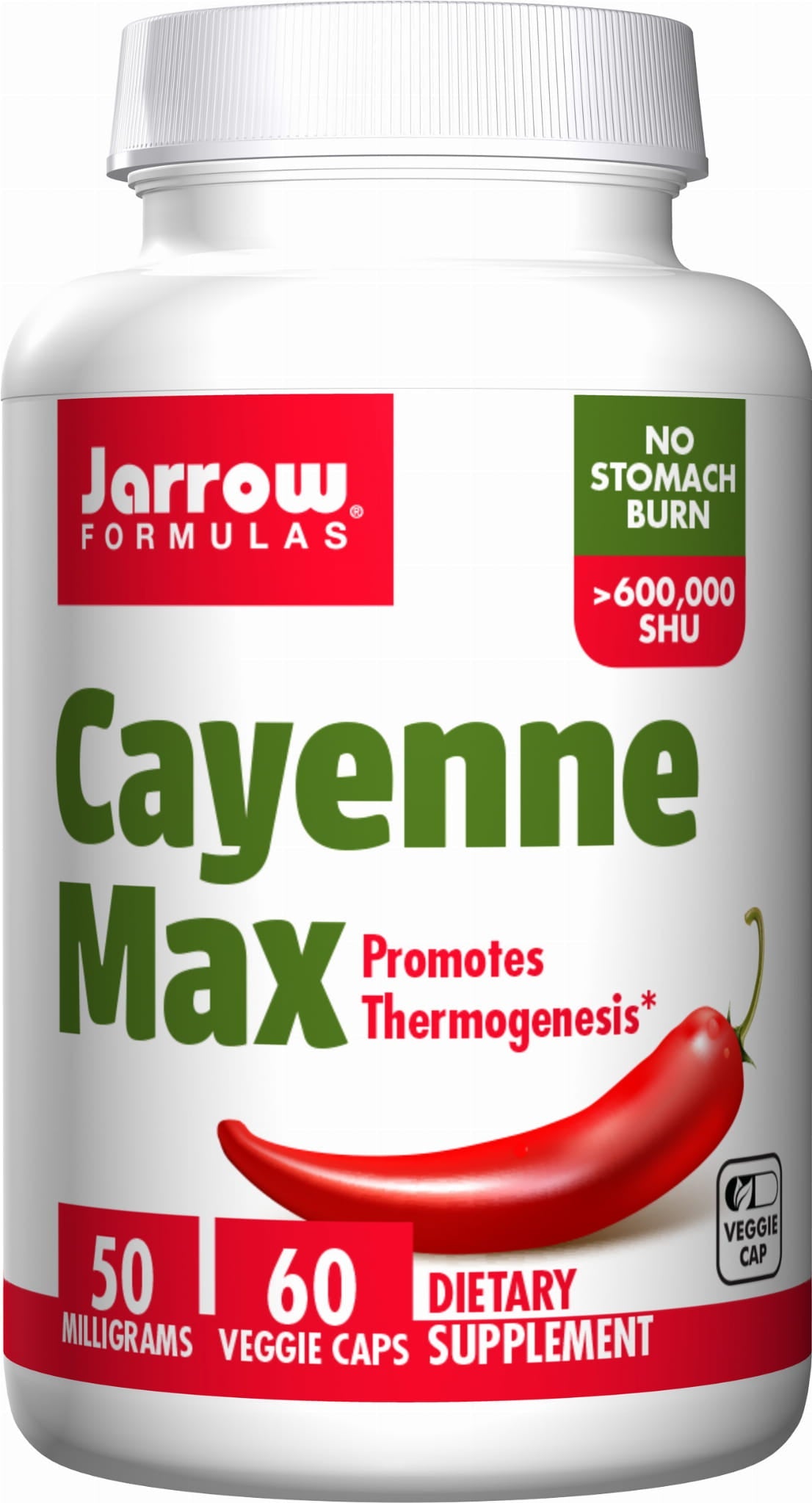 Cayenne max Kajenský pepř 50 MG 60 kapslí JARROW FORMELS