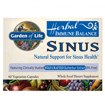 Herbal Immunbalance Sinus 60 Cápsulas GARDEN OF LIFE