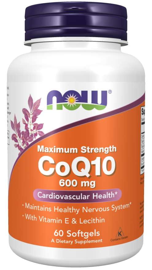 कोएन्ज़ाइम Q10 600 मिलीग्राम 60 कैप्सूल NOW FOODS