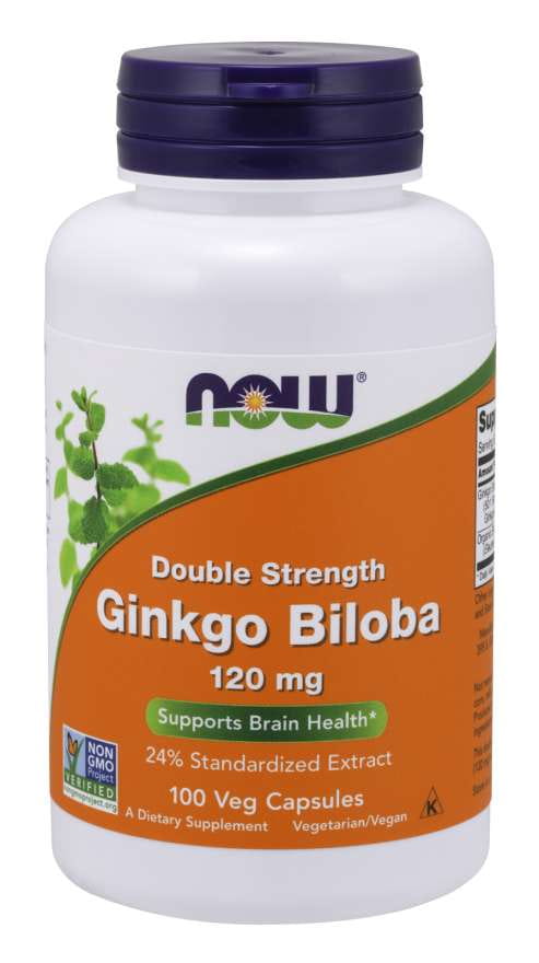 Ginkgo biloba Japán Ginkó-Kivonat 100 Kapszula NOW FOODS