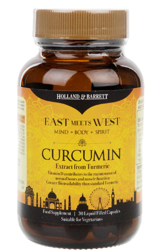 Kurkumin-Kurkuma extrakt 30 kapslí HOLLAND & BARRETT