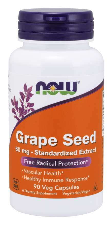 Grape Seed Extract 60 MG 90 Capsules NOW FOODS