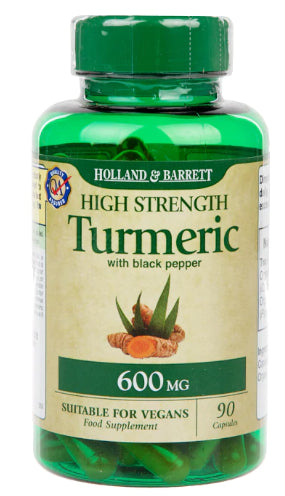 Cúrcuma Cúrcuma e pimenta preta 90 cápsulas HOLLAND & BARRETT