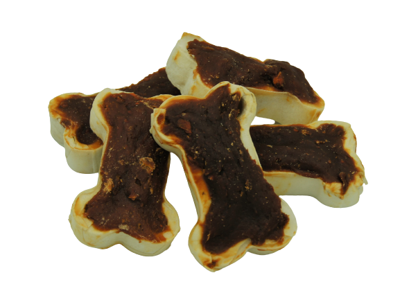 Gepresster Knochen mit Kaninchen 10cm 500g [NS-243] - GESUNDER SNACK