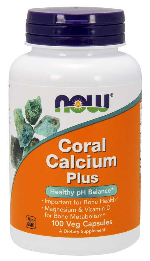 Korallenkalzium plus 100 capsule NOW FOODS