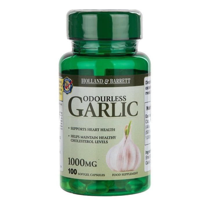 Bezzápachový česnek 100 kapslí HOLLAND & BARRETT