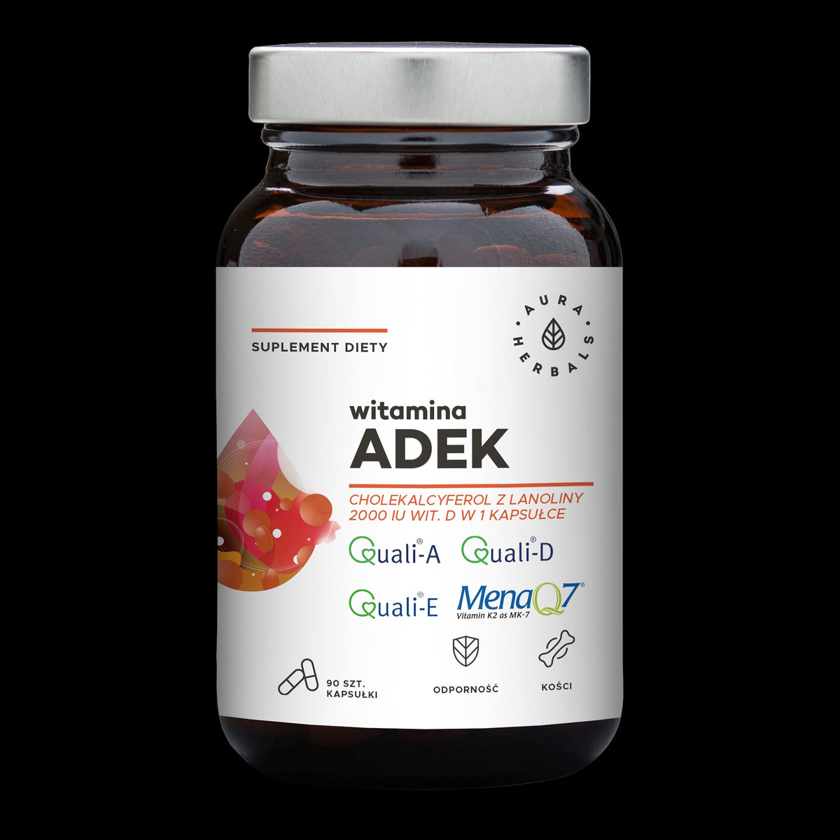 Vitamin ADEK 90 capsules AURA HERBALS