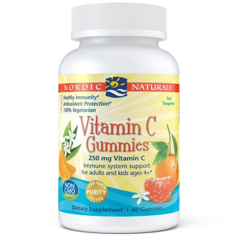Vitamina C Caramelle gommose 60 NORDIC NATURALS Gelatine