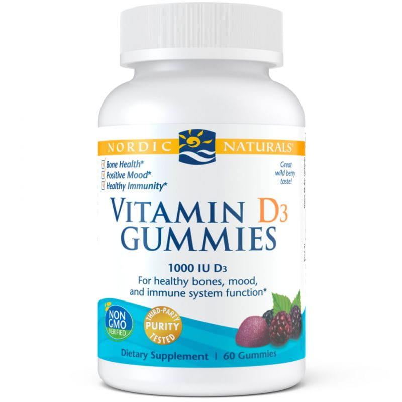 Vitamin D3 Gumí medvídci 1000 IU 60 NORDIC NATURALS Gumí medvídci