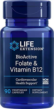 Folati bioattivi e vitamina B12 90 capsule LEBENSVERLÄNGERUNG