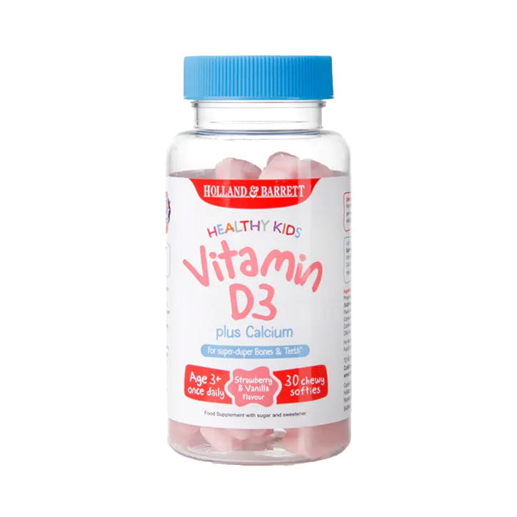 Zdravé děti Vitamin D3 plus vápník 30 želé HOLLAND & BARRETT