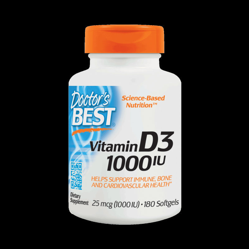 Vitamin D3 25 mcg 180 kapslí DOCTOR'S BEST