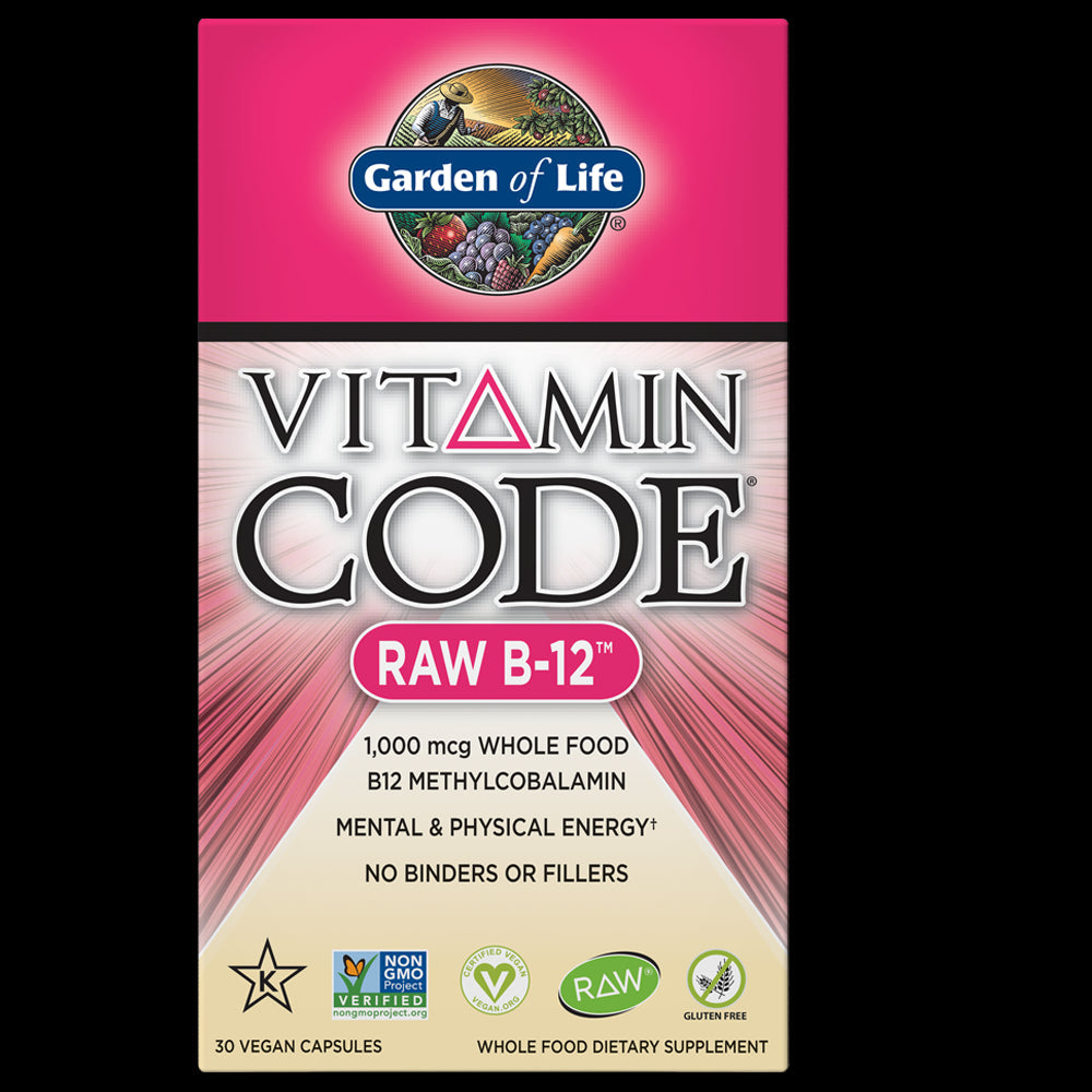 Vitamincode rå B12 30 kapslar GARDEN OF LIFE