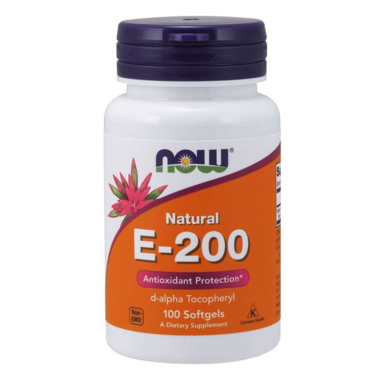 Vitamin E 200 IU 100 viên nang NOW FOODS