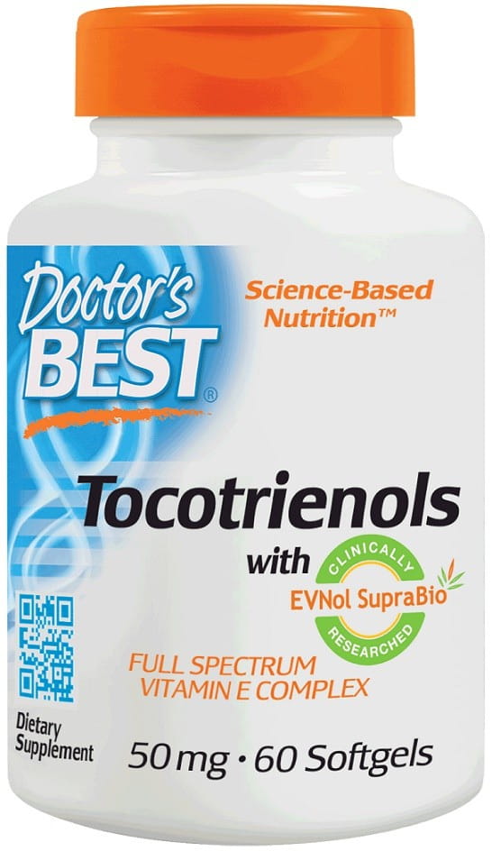 Tocotrienol evnol supraBIO Vitamine E 60 capsules DOCTOR'S BEST