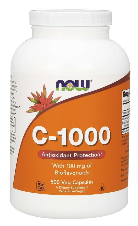 Vitamina C 1000 MG com Bioflavonoides 500 Cápsulas NOW FOODS