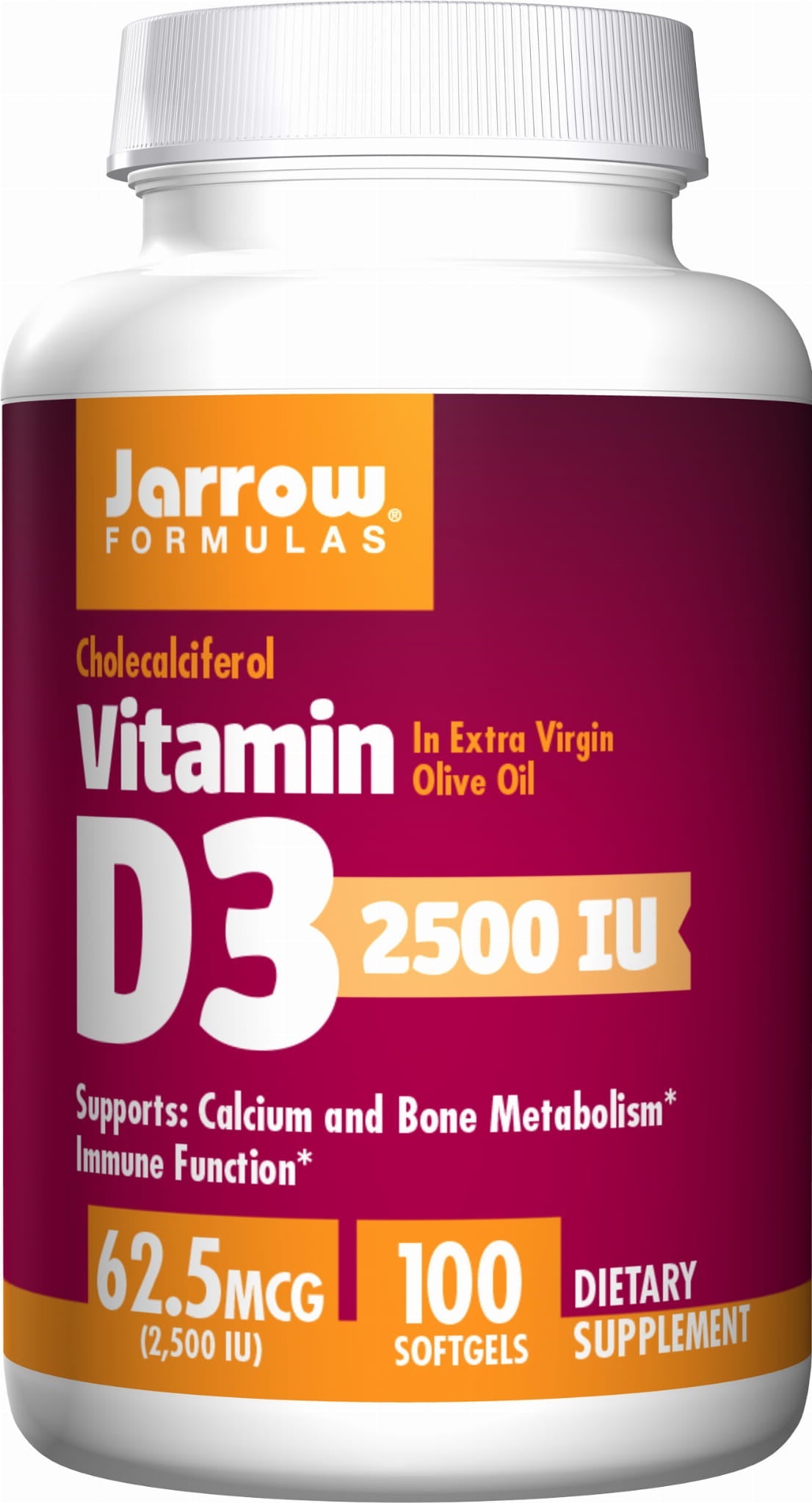 Vitamin D3 2500 IU 100 Viên Nang JARROW-FORMELN