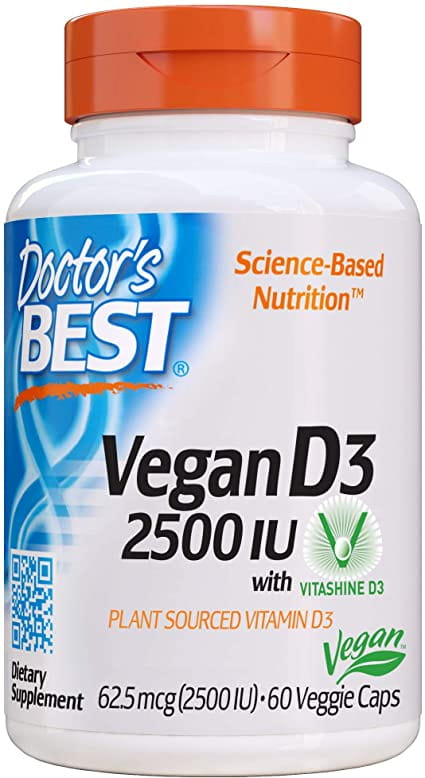 Vitamin D3 thuần chay 2500iu 60 viên DOCTOR'S BEST