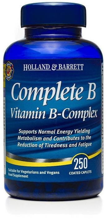 Kompleks Vitamin B LENGKAP 250 Tablet HOLLAND & BARRETT