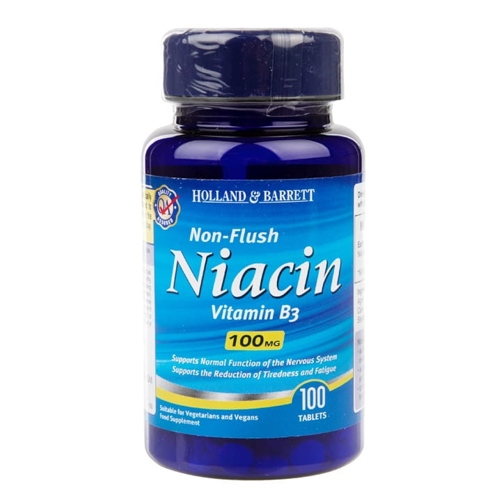 Vitamin B3 Niacin Niacin nonflush 100 Tabletten HOLLAND & BARRETT