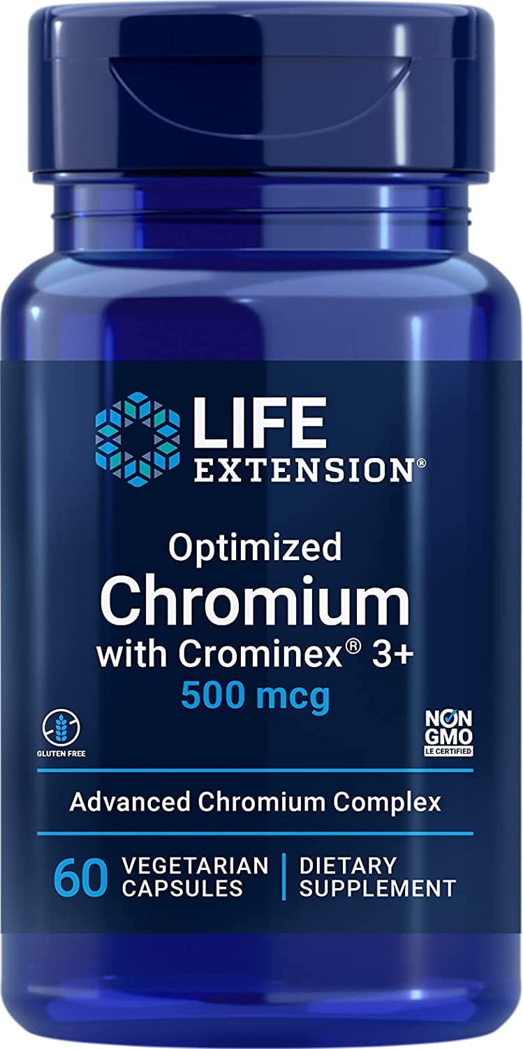 Optimerat krom med Crominex 3i 60 kapslar LIVSFÖRLÄNGNING