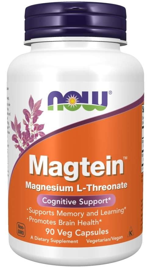 Magtein Magnesium L-treonát 90 kapslí NOW FOODS