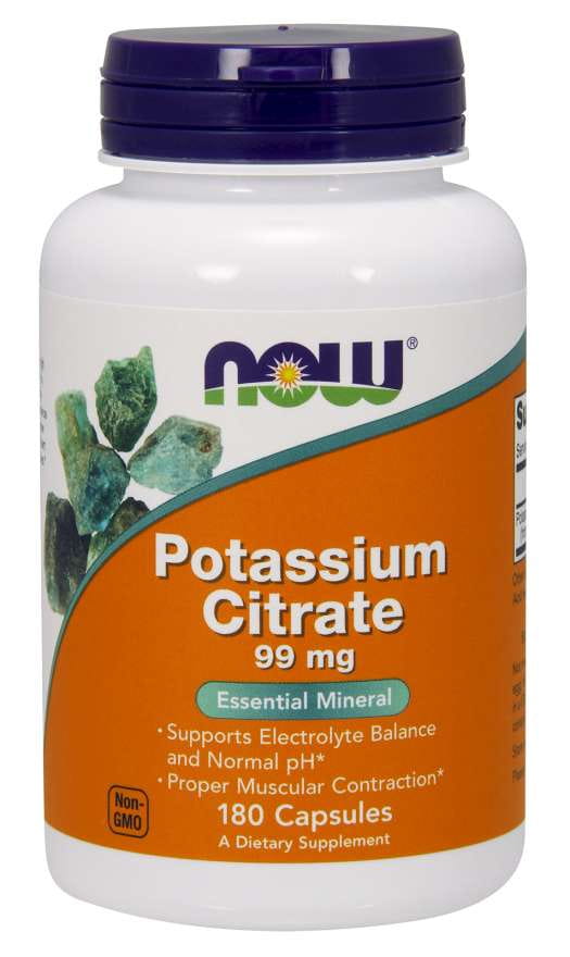 Kaliumcitrat Kaliumcitrat 99 MG 180 kapslar NOW FOODS