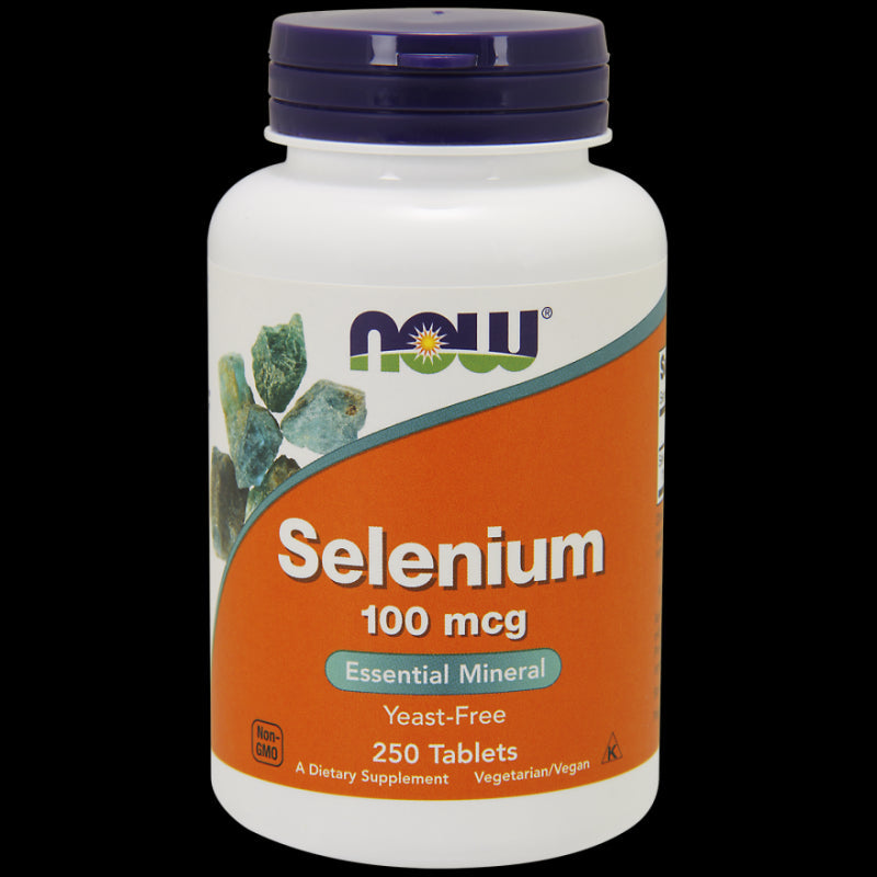 Selenio Selenio 100 mcg 250 Tabletas NOW FOODS