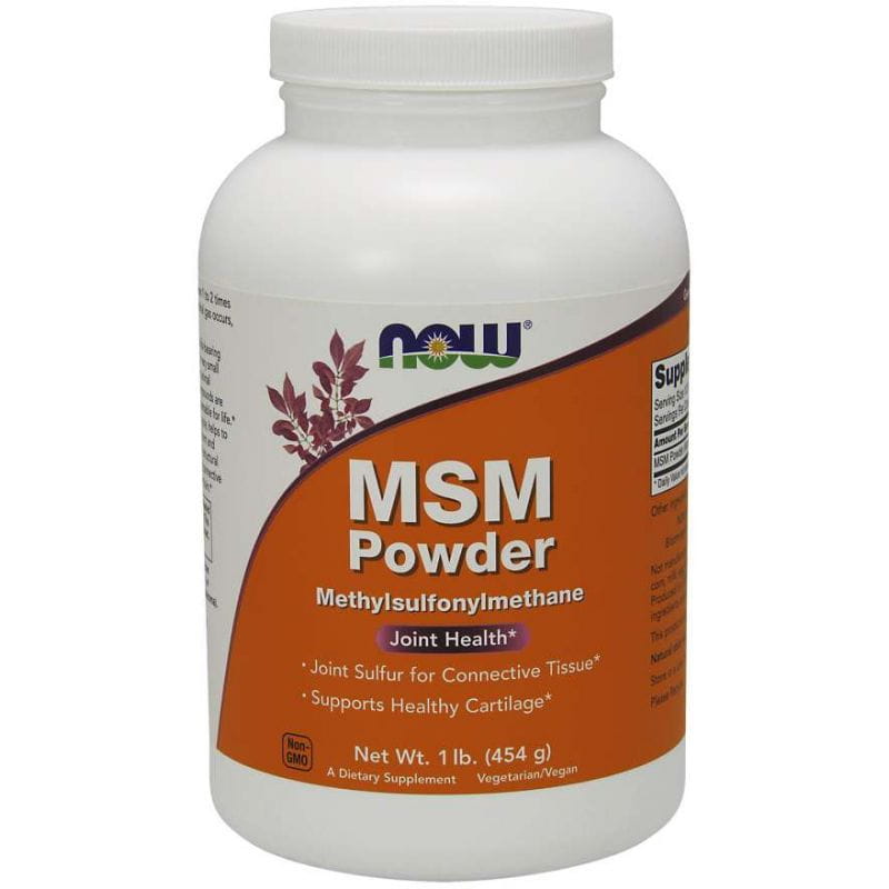 Azufre MSM Metilsulfonilmetano 454 g NOW FOODS