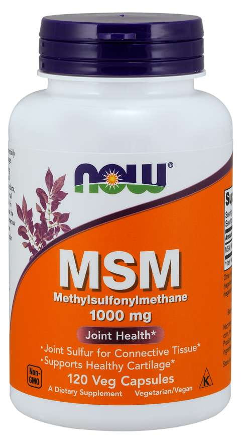 Zwavel MSM Methylsulfonylmethaan 1000 MG 120 Capsules NOW FOODS

