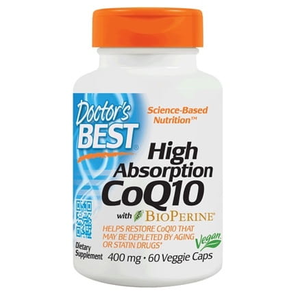 Coenzym Q10 400 MG och Piperin Bioperin vegan 60 kapslar DOCTOR'S BEST